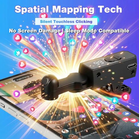 2 Pack Auto Clicker Tapper for Phone Rechargeable & 107 Adjustable Speeds in Saudi Arabia