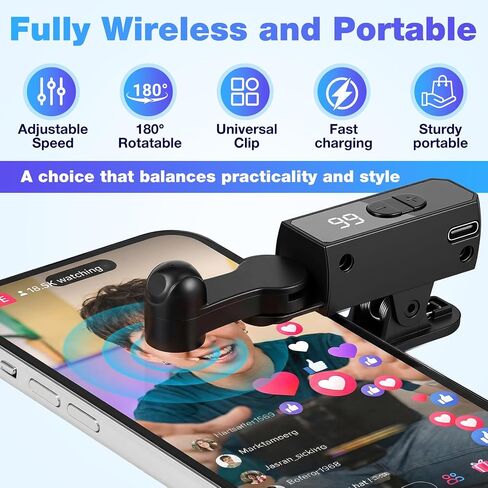 2 Pack Auto Clicker Tapper for Phone Rechargeable & 107 Adjustable Speeds in Saudi Arabia