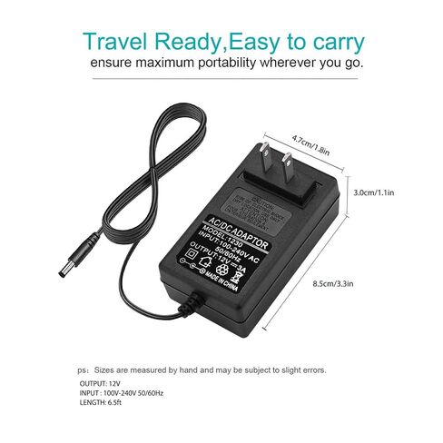 Replacement 12V 3A Power Cord Power Adapter for Sceptre C248W-1920RN E205W-16003R E225W-19203R E248W-19203R E248B-FPT168 E275B-FPT165 E275W-FPT E275W-19203R Series Monitor Cable in Kuwait