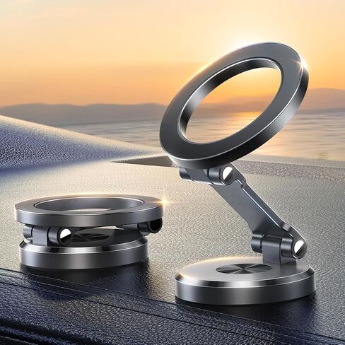 All-Metal MagSafe Car Mount, 360° Rotation Base Magnetic Phone Holder in Saudi Arabia