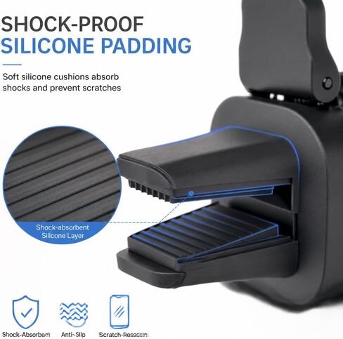 Car Vent Phone Mount for Car, Universal Cell Phone Holder for Car Vent, 360° Rotating Auto Air Vent Phone Holder Compatible with iPhone 16 15 14 13 12 Pro Max, Samsung Galaxy and Smartphones in Saudi Arabia