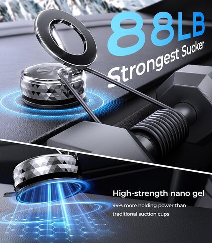 Meifigno Fits 360 ° Rotating Magsafe Car Mount, Phone Holder for Car Tesla in Saudi Arabia