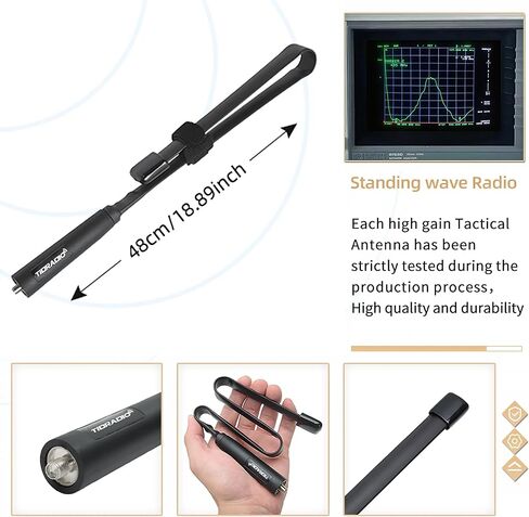 BAOFENG BF-5RH PRO GPS/APRS 10Ｗ Ham Handheld Radio, Multi-Band Long Range Two-Way Radio with 18.89'' Tactical Antenna, Aviation/VHF/UHF/ 1.25m Scanner, NOAA 5RM Walkie Talkies Type-C Charging,2 Pack in Saudi Arabia