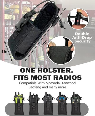 Firefighter Radio Strap and Holster with Anti-Sway Strap in Saudi Arabia