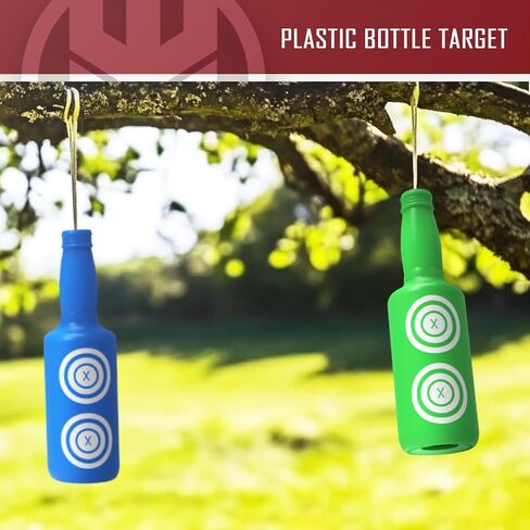 KNINE OUTDOORS 6 Pack Plastic Bottles Shooting Targets for Shooting, 6 Bright Colors with Hanging Rope for Target Practice, Target Practice for Airsoft Pellet Pistol BB Gun in Kuwait