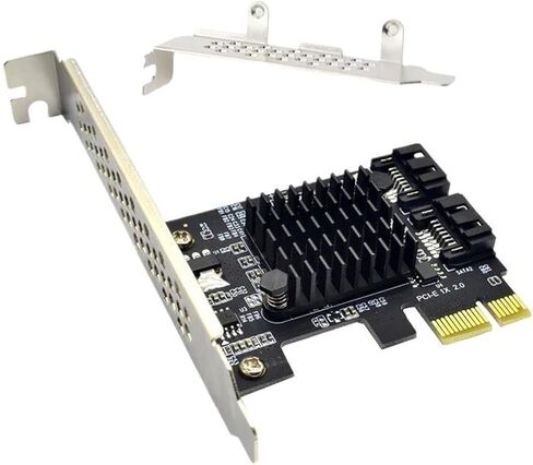 PCIe x1 2-Port SATA 3.0 6Gbps Controller Card 9125d in Saudi Arabia