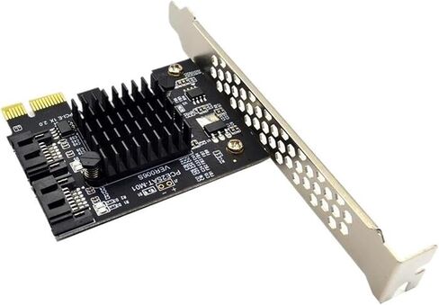 PCIe x1 2-Port SATA 3.0 6Gbps Controller Card 9125d in Saudi Arabia