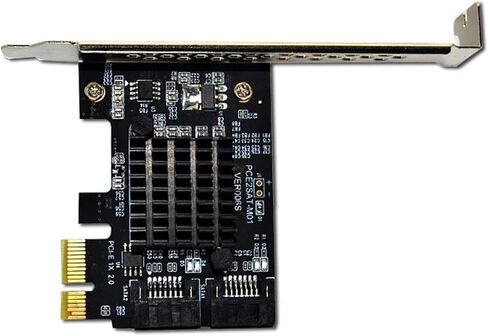 PCIe x1 2-Port SATA 3.0 6Gbps Controller Card 9125d in Saudi Arabia