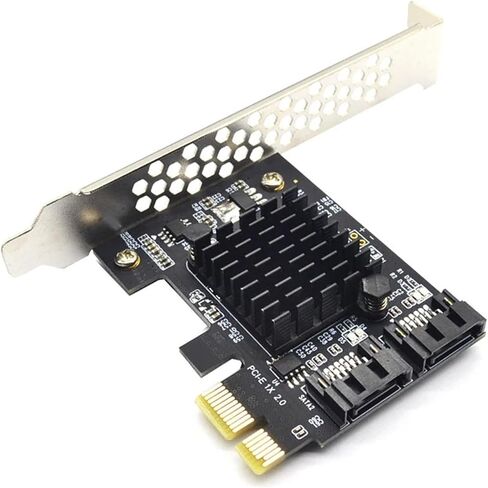 PCIe x1 2-Port SATA 3.0 6Gbps Controller Card 9125d in Saudi Arabia