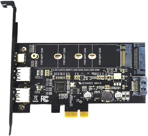 2xUSB3.0 Type-C M.2 SATA B Key PCIe3.0 Adapter in Saudi Arabia