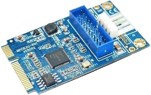 بطاقة توسيع اللوحة الأمامية Mini PCIe إلى USB3.0 19Pin 2-Port in Kuwait