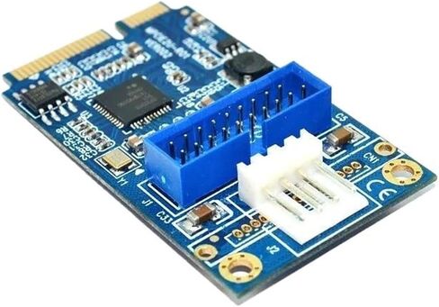 بطاقة توسيع اللوحة الأمامية Mini PCIe إلى USB3.0 19Pin 2-Port in Kuwait
