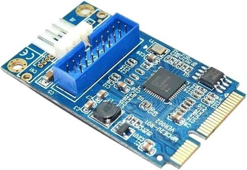 بطاقة توسيع اللوحة الأمامية Mini PCIe إلى USB3.0 19Pin 2-Port in Kuwait