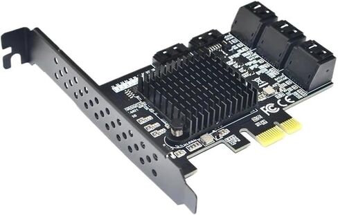 بطاقة توسيع PCIe 2.0 x1 ذات 8 منافذ SATA3 بسرعة 6 جيجابت في الثانية in Kuwait
