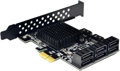 بطاقة توسيع PCIe 2.0 x1 ذات 8 منافذ SATA3 بسرعة 6 جيجابت في الثانية in Kuwait