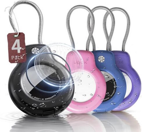 4 Pack Keychain Holder for AirTag 1st/2nd Gen,for Air Tagholder Holder Case in Kuwait