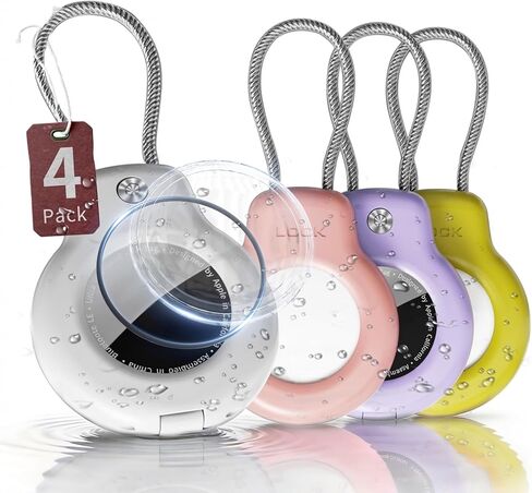 4 Pack Keychain Holder for AirTag 1st/2nd Gen,for Air Tagholder Holder Case in Kuwait