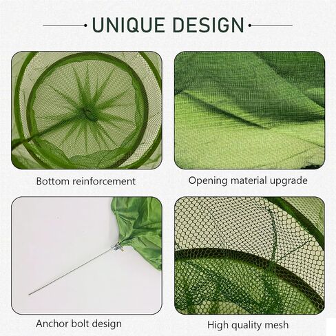 Portable Foldable Fish Basket, Collapsible Nylon Cage Basket in Saudi Arabia