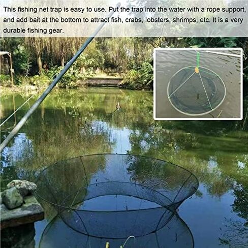 2PCS Portable Folded Fishing Net, 31.5 inch/39.4 inch in Saudi Arabia