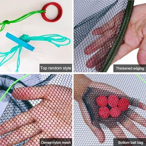 2PCS Portable Folded Fishing Net, 31.5 inch/39.4 inch in Saudi Arabia