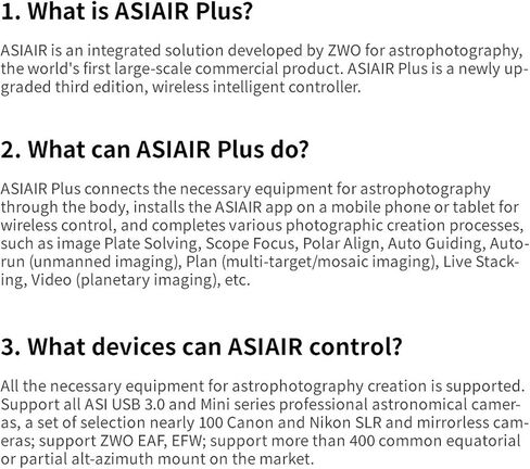 ZWO ASIAIR Plus 256GB Wi-Fi Smart Camera Controller # ASIAIR-Plus-256GB in Kuwait