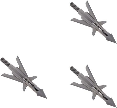 New Archery Products New Archery Products Slingblade 4 Ti Crossbow 100 Grain Hunting Stainless Steel Spin Tested Mechanical 3 Pieces Broadhead Set in Saudi Arabia