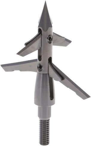 New Archery Products New Archery Products Slingblade 4 Ti Crossbow 100 Grain Hunting Stainless Steel Spin Tested Mechanical 3 Pieces Broadhead Set in Saudi Arabia