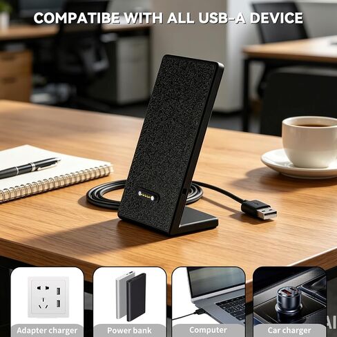 Charging Stand with USB-A Charging Cable Cord for Plaud Note/Plaud Note Pro AI Voice Recorder (3D Printed Stand in Kuwait