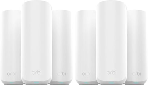 NETGEAR Orbi 360 Series Dual-Band WiFi 7 Mesh Network System for Home (RBE363) – Wireless Router (no Modem) + 2 Extenders, 5 Gbps, Covers 6,000 sq.ft., 70 Devices, 2.5GB Internet Port, BE5000 in Saudi Arabia