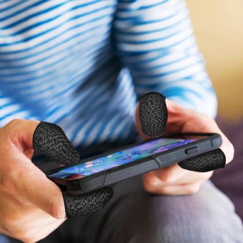 BESPORTBLE Gaming Finger Sleeves Touchscreen Game Gloves with Copper Fiber Conductive Tips Breathable Elastic Fit Sweat-Resistant Mobile Gaming Gloves for Smartphones and Tablets in Saudi Arabia