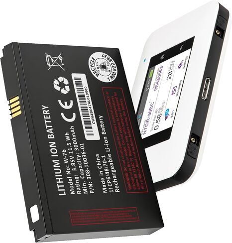 W-10a Battery,2026 New Upgraded 5200 mAh Replacement Battery for Netgear MR1100 M1 Mobile Hotspot Router 3.85V/20.02Wh in Kuwait