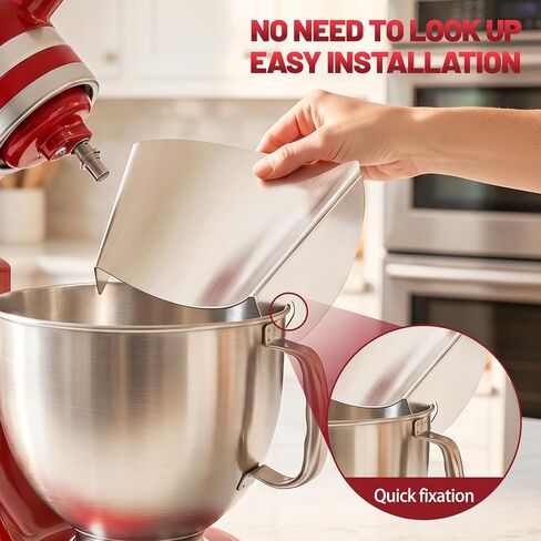 Pouring Chute for Kitchenaid Mixer Pouring Shield for Stand Mixer in Kuwait