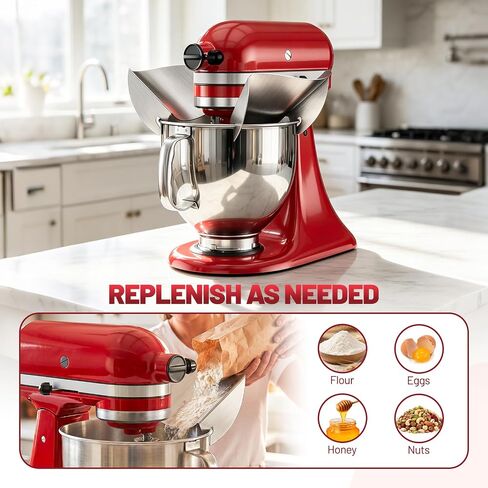 Pouring Chute for Kitchenaid Mixer Pouring Shield for Stand Mixer in Kuwait