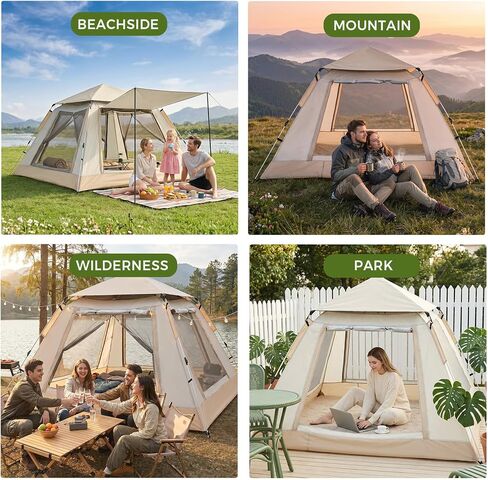 Oryxearth Pop Up Tent for Camping, Instant Setup Outdoor Shelter in Saudi Arabia