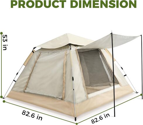 Oryxearth Pop Up Tent for Camping, Instant Setup Outdoor Shelter in Saudi Arabia