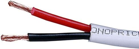 Monoprice 104037 Access Series 12 Gauge AWG CL2 Rated 4 Conductor Speaker Wire / Cable - 100ft Fire Safety In Wall Rated, Jacketed In White PVC Material 99.9% Oxygen-Free Pure Bare Copper in Saudi Arabia
