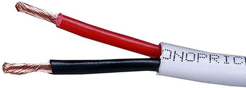 Monoprice 104037 Access Series 12 Gauge AWG CL2 Rated 4 Conductor Speaker Wire / Cable - 100ft Fire Safety In Wall Rated, Jacketed In White PVC Material 99.9% Oxygen-Free Pure Bare Copper in Saudi Arabia