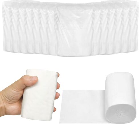 8 PCS Travel Size Toilet Paper Mini Toilet Paper Rolls Soft Compact Pack Portable Individual Tissue for Camping Hiking Outdoors (8) in Saudi Arabia