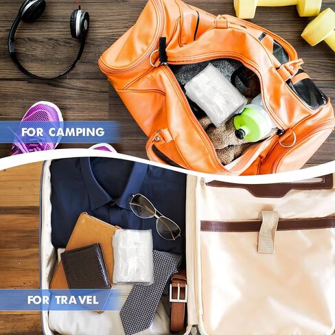 8 PCS Travel Size Toilet Paper Mini Toilet Paper Rolls Soft Compact Pack Portable Individual Tissue for Camping Hiking Outdoors (8) in Saudi Arabia