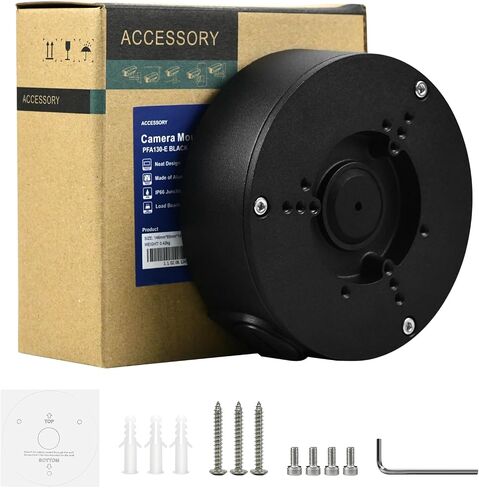 VALUCAMPFA130-E Security Camera Bracket Wall Ceilling Mounting Junction Box IP66 Water-Proof for Bullet Turret Dome Camera HDW4631C-A, PFW3849S-A180-AS-PV,HFW2841S-S,HDW3849H-AS-PV,PDW3849-A180-AS-PV in Kuwait