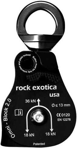 بكرة دوارة Rock Exotica Omni-Block - بكرة دوارة عالية القوة مع إمكانية الوصول إلى اللوحة الجانبية للتزوير - صنع في الولايات المتحدة الأمريكية in Kuwait