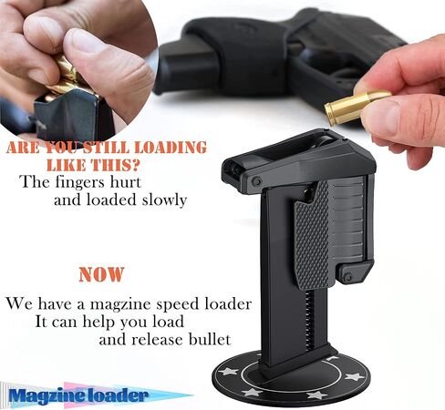 DD Magazine 9mm Speed Loader - Fast & Easy Reloading Simplifies Magazine Loading,Fits Glock 17,18,19,22,23,24,26,27,34,35,45 and 47 in Kuwait