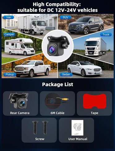 AHD 1080P Backup Camera for Car Back up Camera Metal Housing OEM Bracket in Saudi Arabia