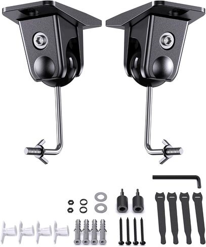 Surround Sound Satellite Speaker Ceiling Wall Mount, Swivel & Tilt, 2-Pack in Kuwait