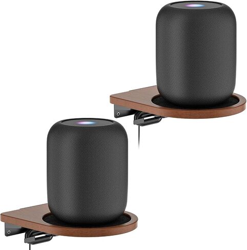 Wooden Wall Shlef for HomePod 1st/2nd Gen With Cable Management, 2 Pack in Saudi Arabia