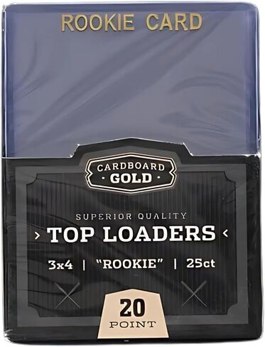 Cardboard Gold - وحدات تحميل علوية سعة 35 نقطة للبطاقات - عدد 1000 - وحدات تحميل علوية لبطاقات التداول ممتازة مقاس 3x4 بوصة - بصمة ذهبية مبتدئة - احمِ بطاقاتك الرياضية باستخدام هذه الواقيات الشفافة (1000 وحدة تحميل علوية) in Kuwait