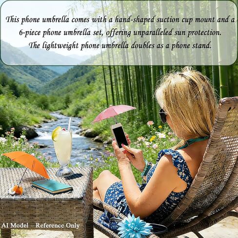 Phone Umbrella with Suction Cup,UV & Sun Protection in Saudi Arabia