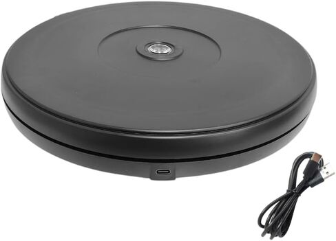 fotoconic 360 Degree Electric Rotating Display Turntable 10.24" / 26cm Motorized Rotary Stand, 3RPM, 33Lbs / 15kg Centric Loading, Anti-Clockwise & Clockwise Direction in Kuwait