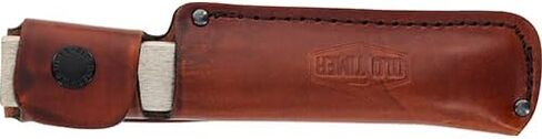 Old Timer Honesteel 7in with Heavy-Duty Steel Construction, Brown Leather Sheath, and Lanyard Hole for Honing Blade, Maintain Knives, Realigning Edges, Hunting, Fishing, Camping, Cutlery, and Outdoors in Saudi Arabia