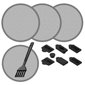 Pro/Slim PS5 Dust and Cooling Upgrade Kit – High-Density Breathable Dust Filter – with Fan Dust Filter and Port Plugs – Dual Protection Against Dust Accumulation and Overheating in Saudi Arabia